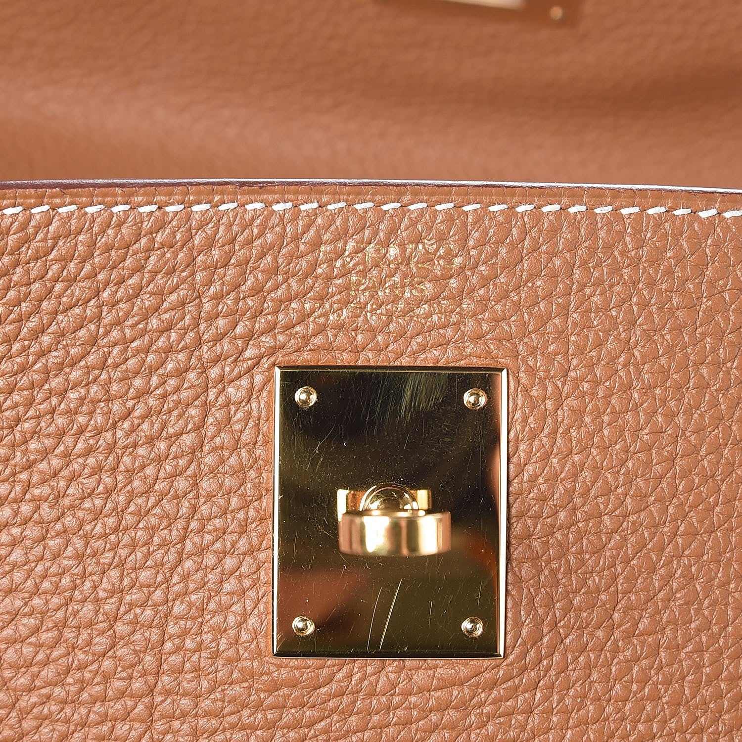Hermes Togo Kelly Retourne 35 Gold 7 of 11