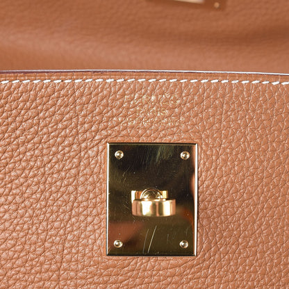 Hermes Togo Kelly Retourne 35 Gold 7 of 11