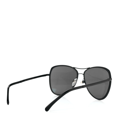 Chanel Pilot Summer Aviator Sunglasses 4223 Black 4 of 8