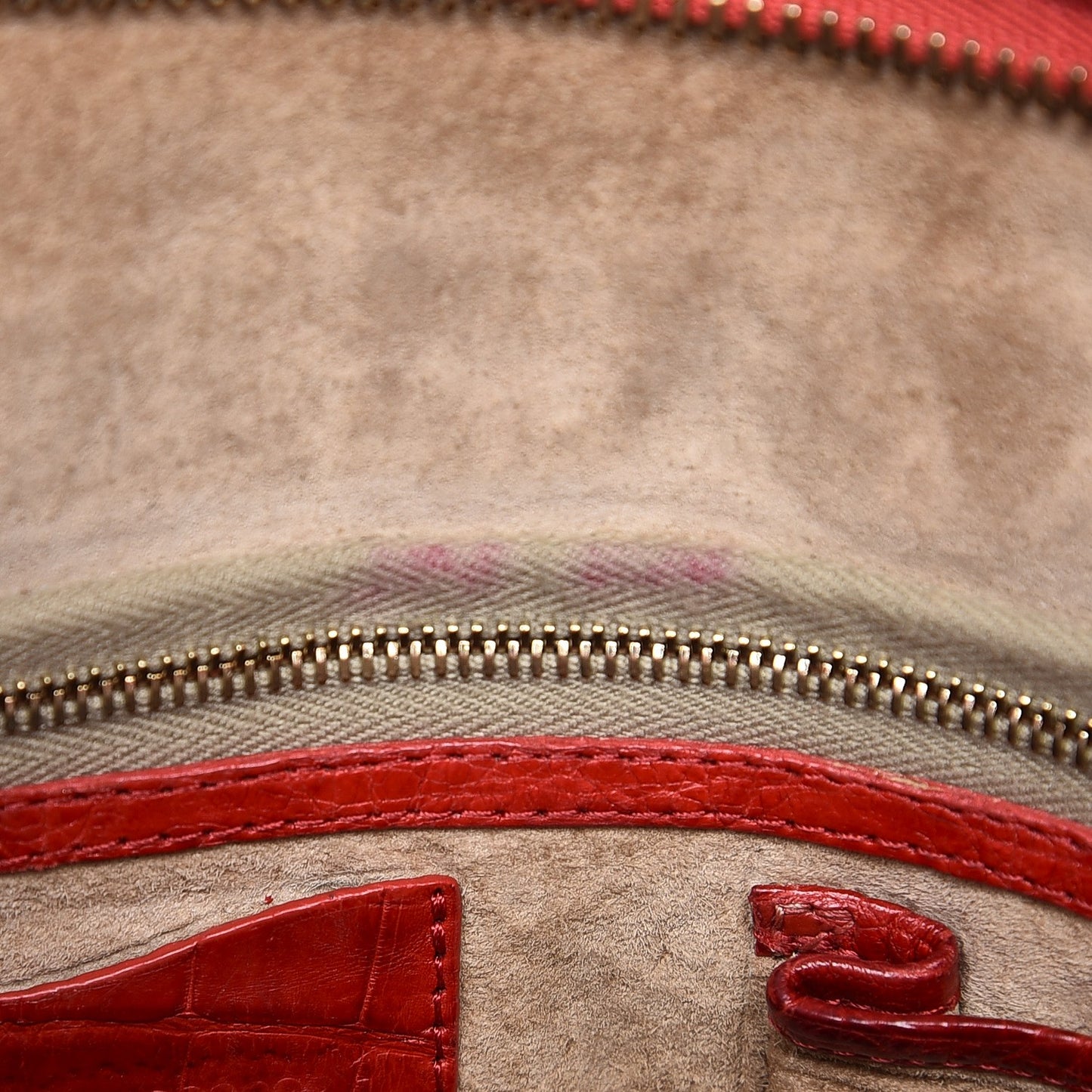 Crocodile Crossbody Bag Red