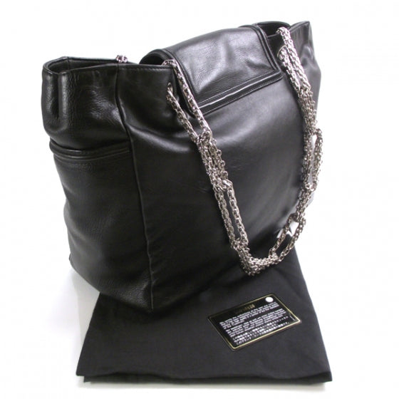 Chanel Leather Mademoiselle Lock Large Shopper Tote Black 3 of 12