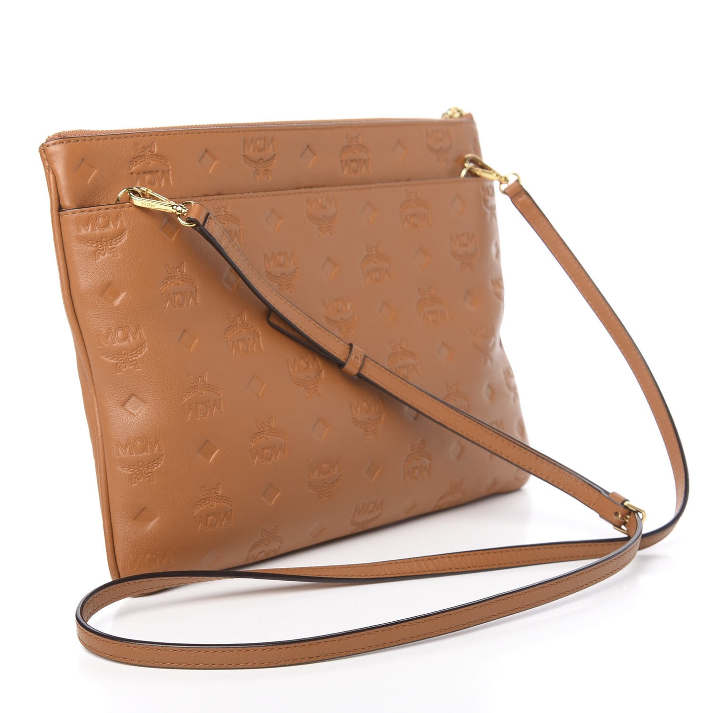 Calfskin Ottomar Crossbody Pouch Cognac