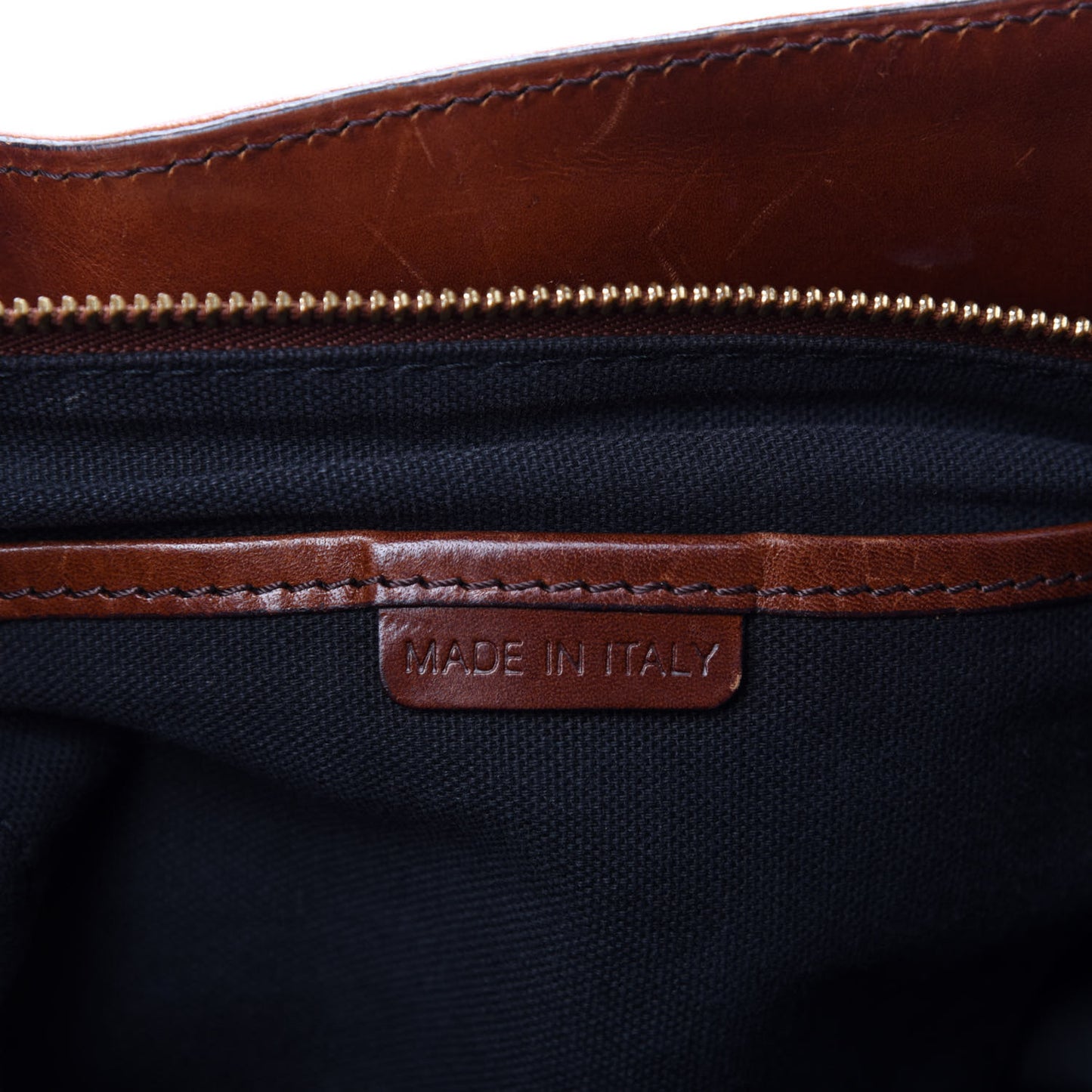 House Check Bridle Calfskin Medium Lynher Tote Dark Tan