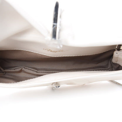 3.1 Phillip Lim 3.1 Smooth Calfskin Alix Minaudiere Clutch Natural White 10 of 10