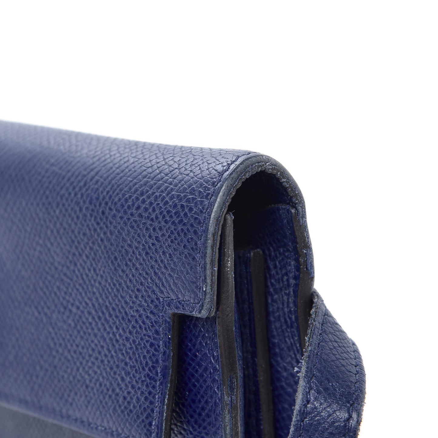 Epsom Kelly Longue Wallet Bleu Electrique