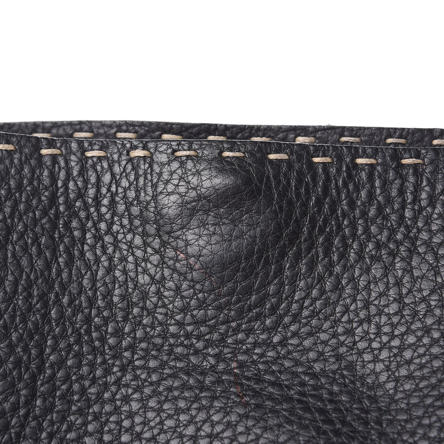 Fendi Calfskin Romano Selleria Crossbody Bag Black 11 of 15
