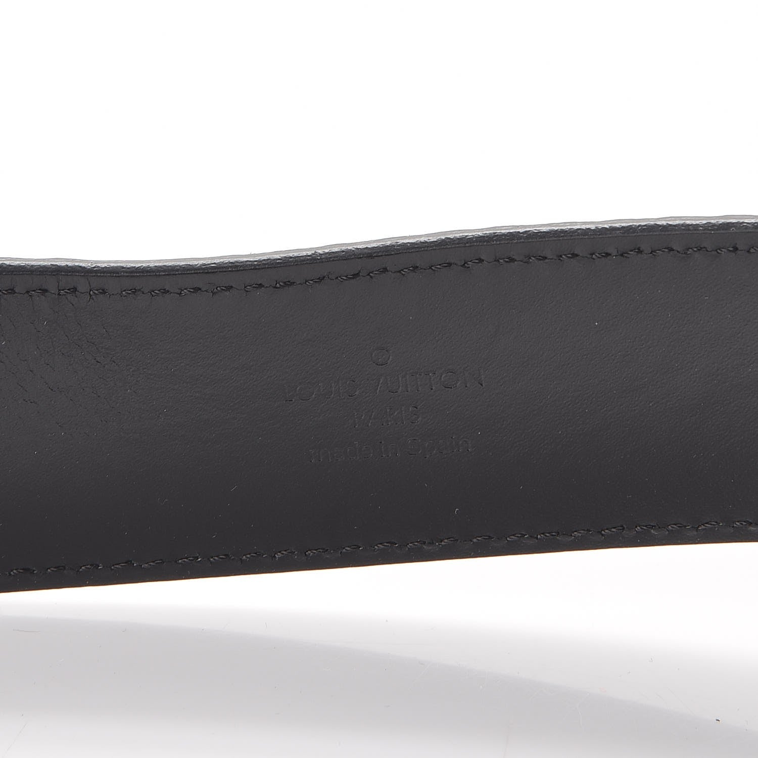 Louis Vuitton Suede Calfskin Mini Damier 40mm LV Initiales Belt 90 36 Black 6 of 9