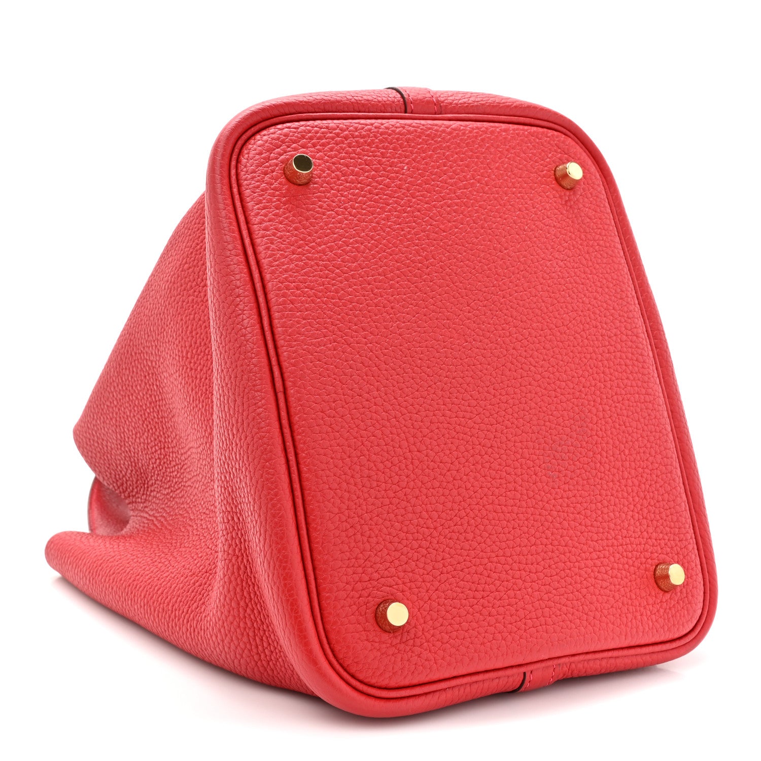 Hermes Taurillon Clemence Picotin Lock 22 MM Rouge Casaque 4 of 12