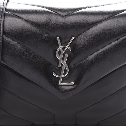 Saint Laurent Calfskin Y Quilted Monogram Toy Loulou Crossbody Bag Black 10 of 11