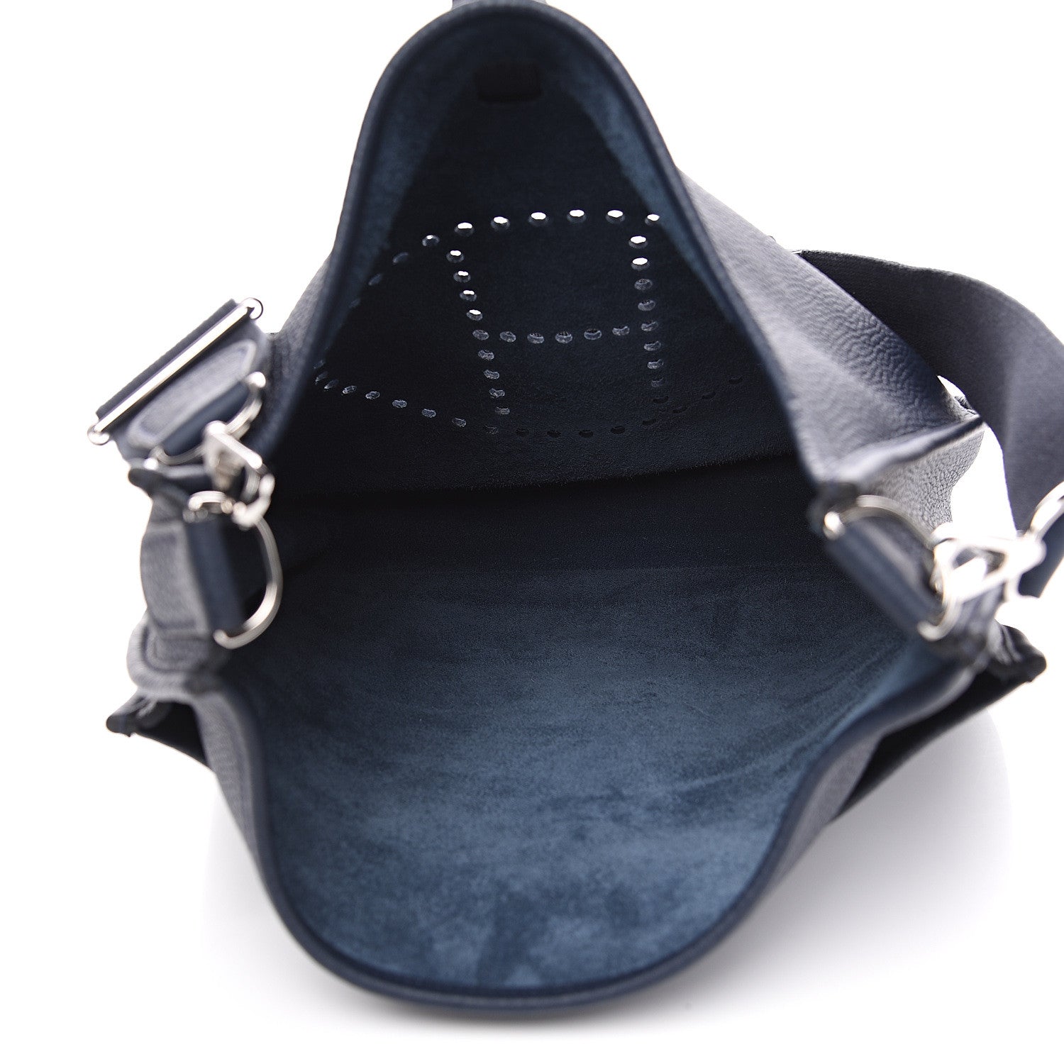 Hermes Taurillon Clemence Evelyne III PM Bleu Saphir 4 of 10