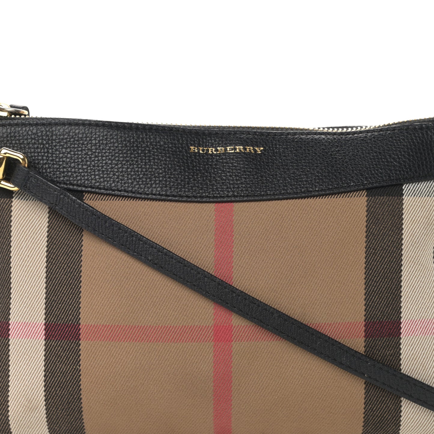 House Check Derby Peyton Crossbody Clutch Bag Black