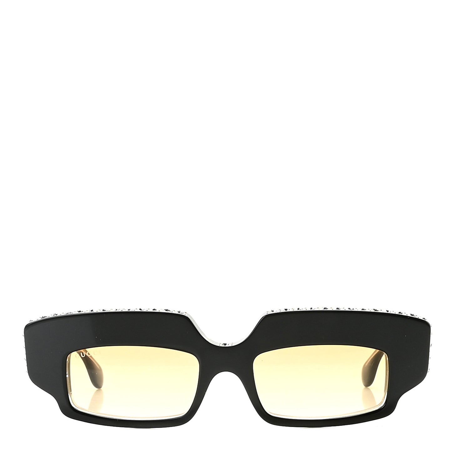 Acetate Crystal Embellished Sunglasses GG0782S Black Gold