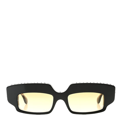 Gucci Acetate Crystal Embellished Sunglasses GG0782S Black Gold 2 of 8