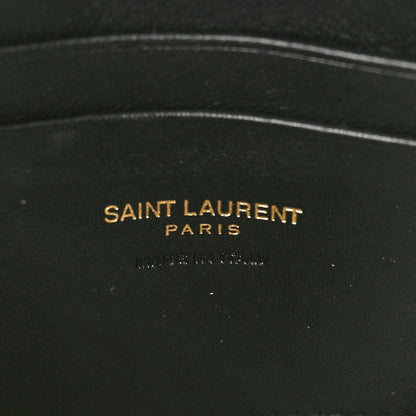 Saint Laurent Grain De Poudre Matelasse Monogram Mini Lou Camera Bag Dark Beige 6 of 9