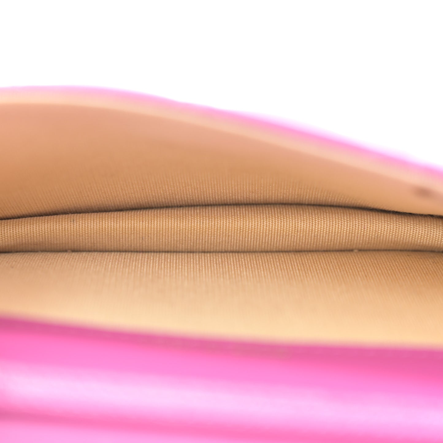 Lambskin Quilted Pearl Crush Clutch With Chain Purple