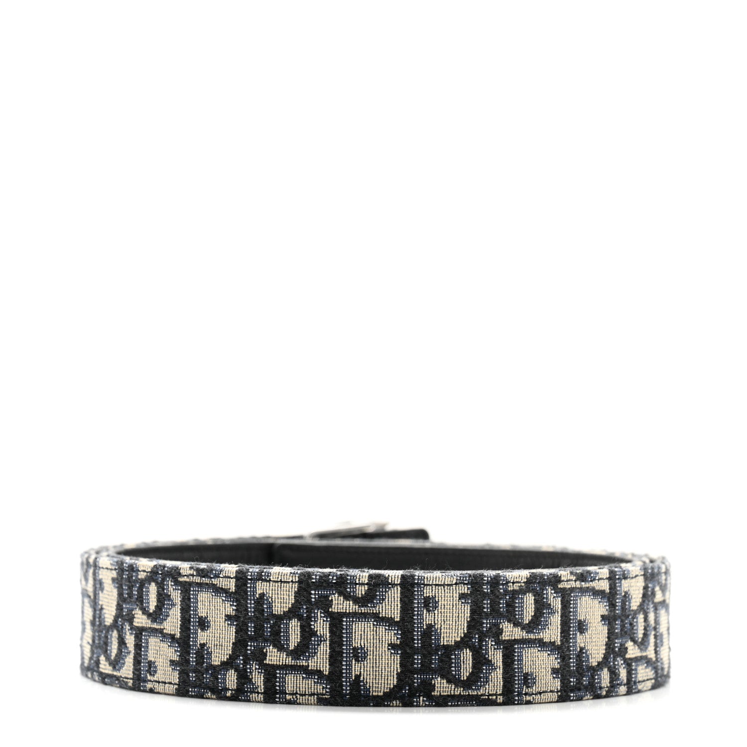 Christian Dior Oblique 30 Montaigne 35mm Belt 90 36 Blue 2 of 6