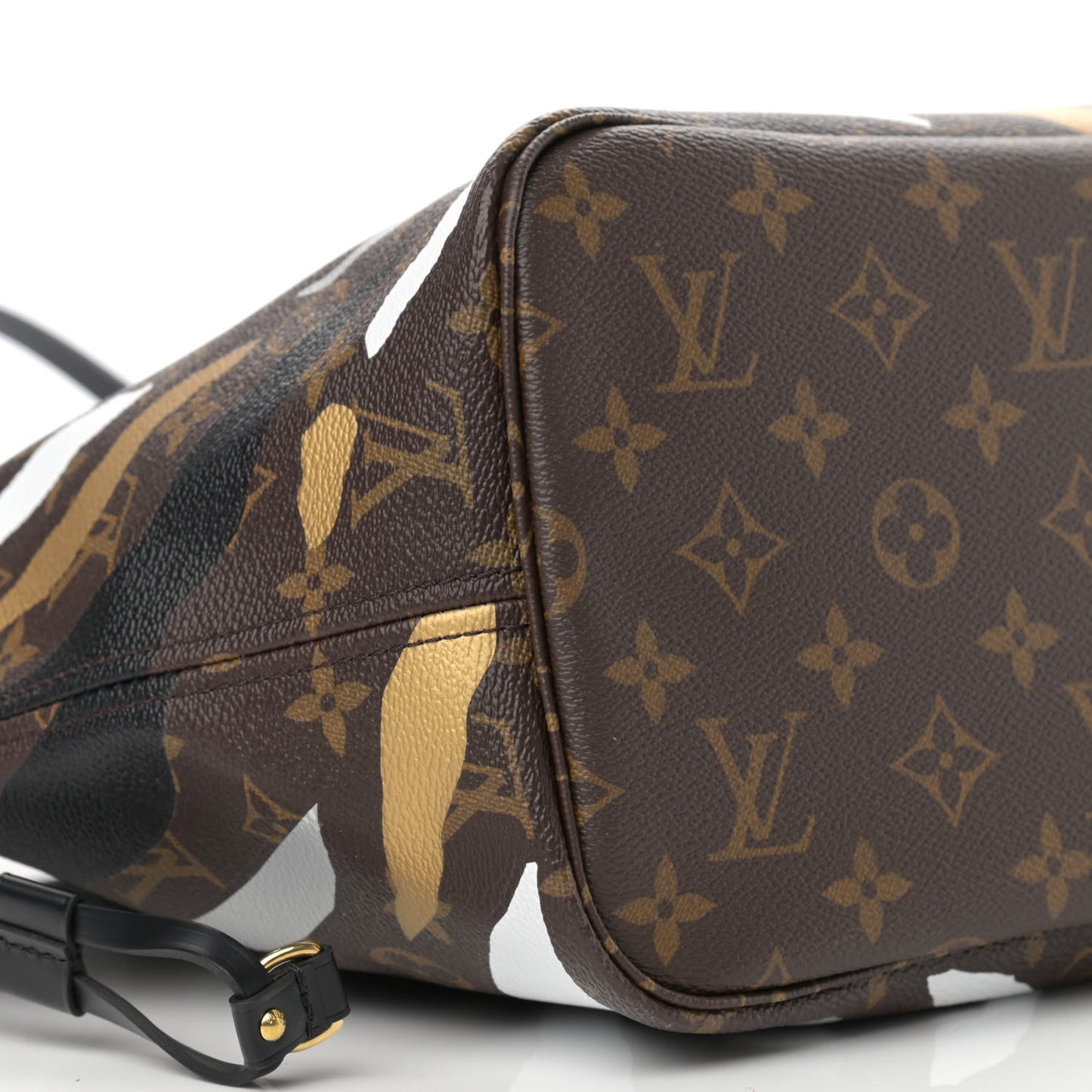 X LOL Monogram Neverfull MM Gold Silver