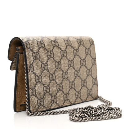 Gucci GG Supreme Monogram Super Mini Dionysus Shoulder Bag Taupe 3 of 12