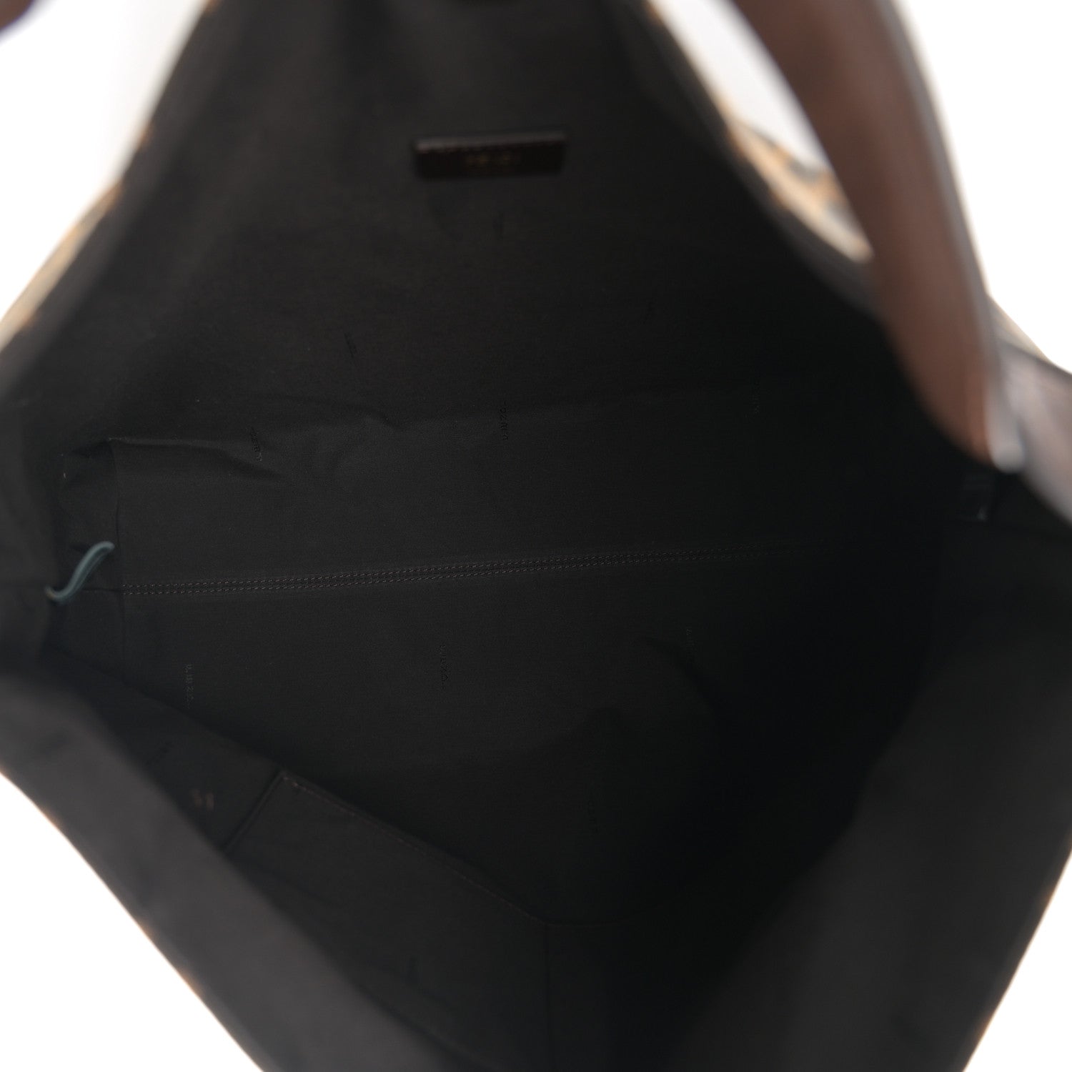 Fendi Zucca Vitello Artic Large Hobo Tobacco Castagna 5 of 10