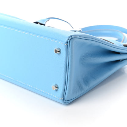 Hermes Epsom Candy Kelly Retourne 32 Celeste Mykonos 7 of 11