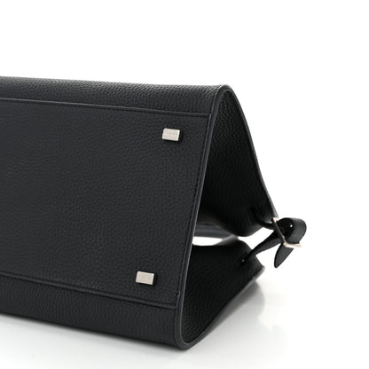 The Row Matte Grained Calfskin Soft Margaux 12 Dark Navy 9 of 9