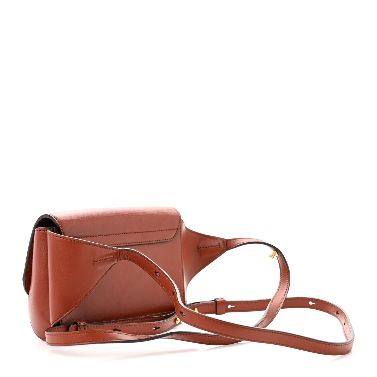 Calfskin Suede C Belt Bag Sepia Brown
