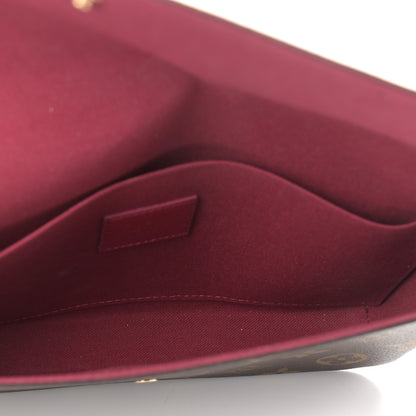 Louis Vuitton Monogram Pochette Felicie Chain Wallet Fuchsia 6 of 10