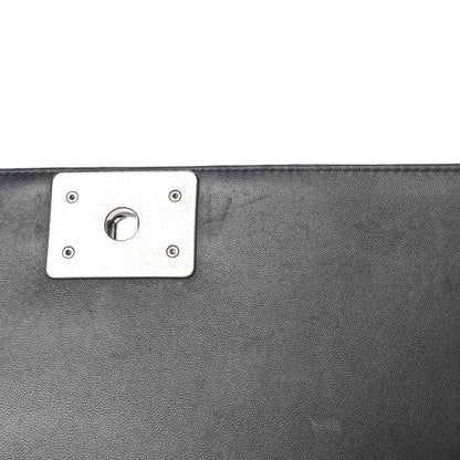 Chanel Lambskin Quilted Medium Boy Flap Black 15 of 19