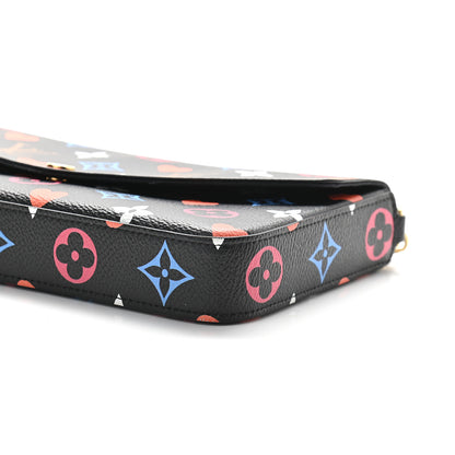Louis Vuitton Game On Felicie Chain Wallet Black 9 of 9
