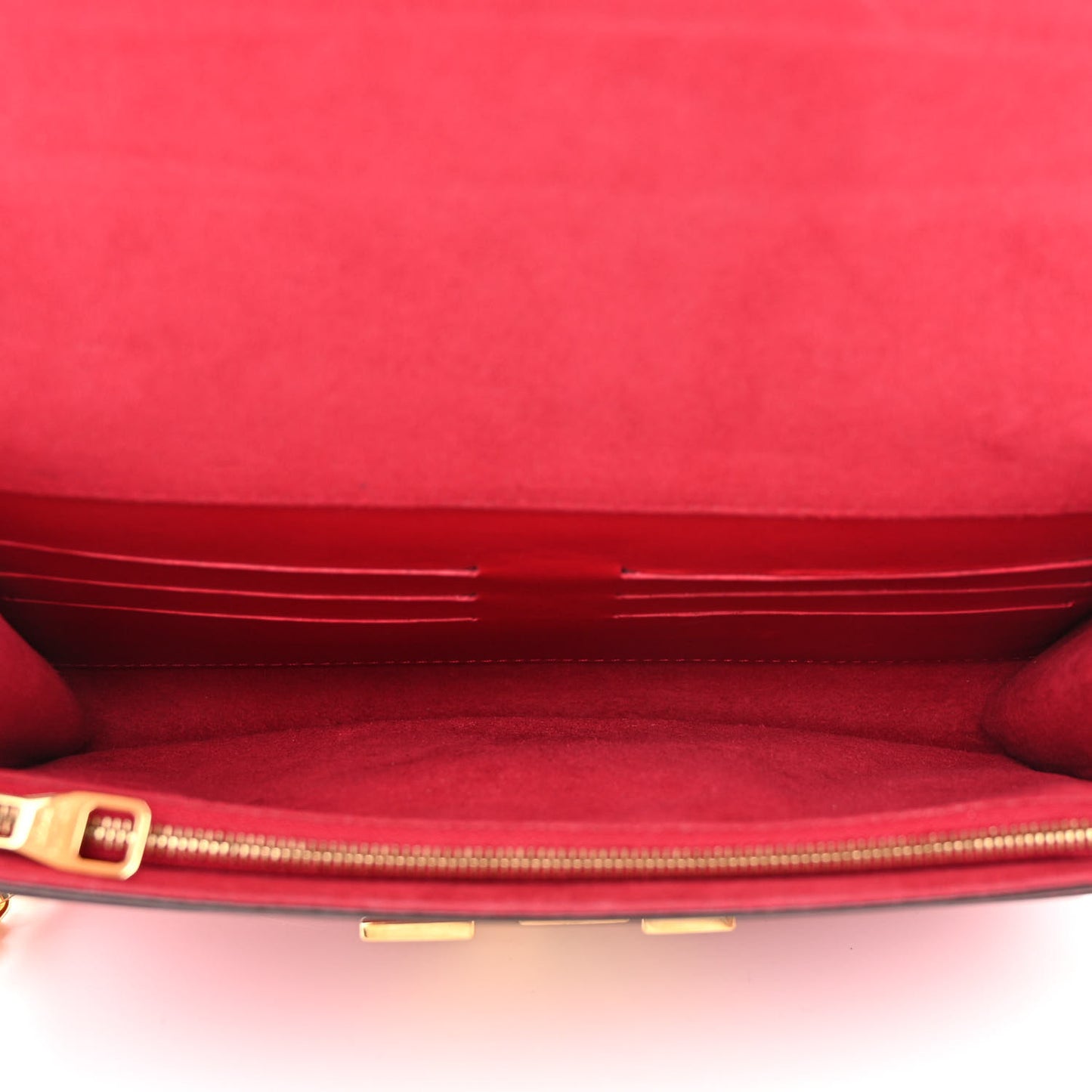 Calfskin Chain Louise MM Red