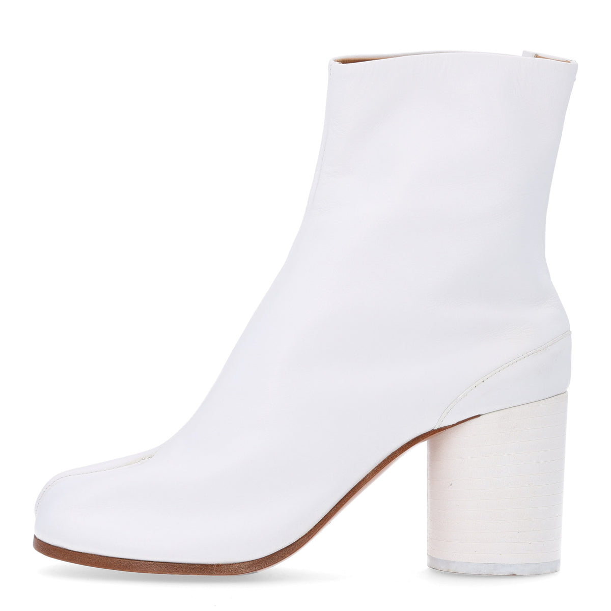 Nappa Tabi Ankle 80mm Boots 39 White