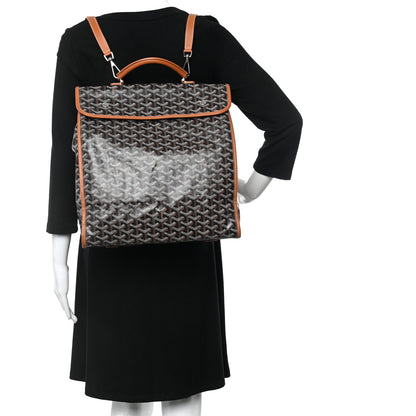 Goyard Goyardine Saint Leger Soft Briefcase Backpack Black Gold 2 of 9