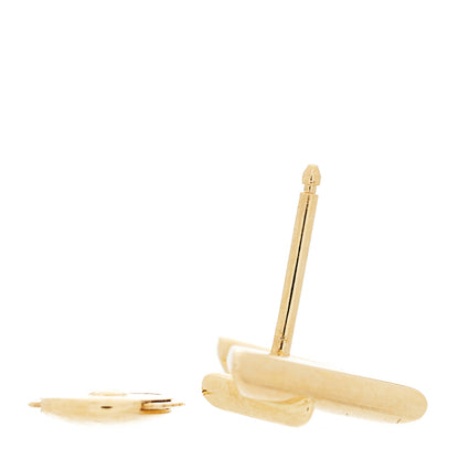 Louis Vuitton 18K Yellow Gold Diamond LV Volt Single Stud Earring 3 of 5