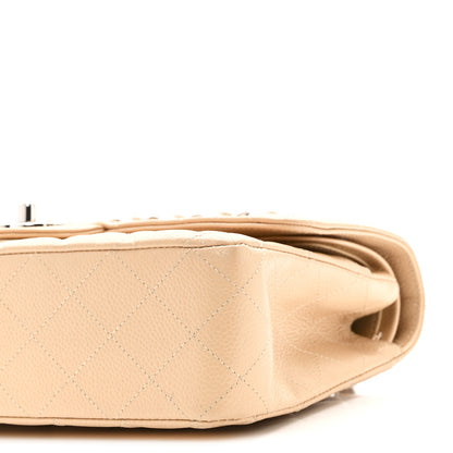 Chanel Caviar Quilted Medium Double Flap Beige 10 of 10