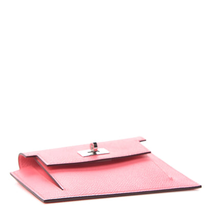 Hermes Epsom Kelly Pocket Compact Wallet Rose Azalee 4 of 7