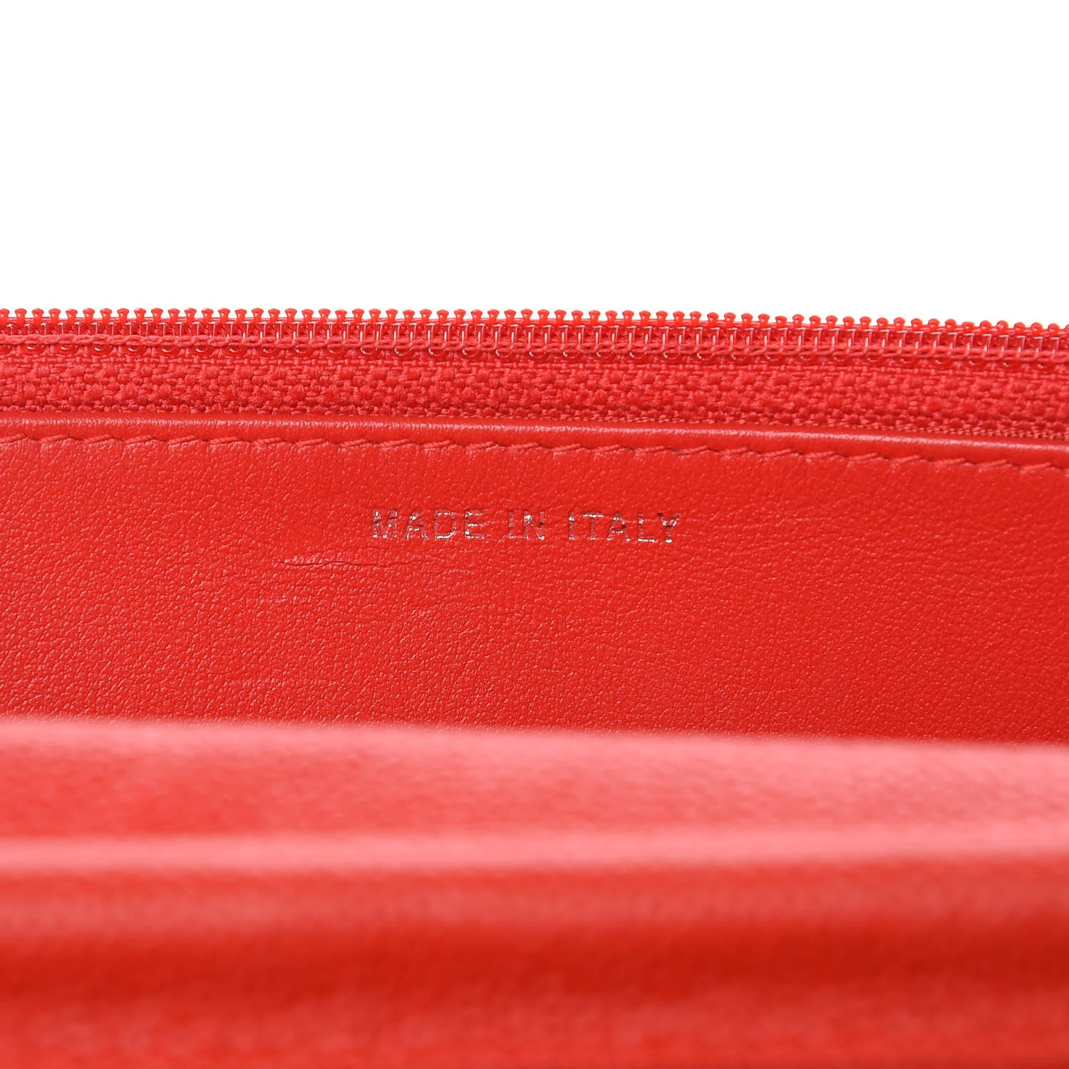 Chanel Caviar Chevron Quilted Statement Wallet On Chain WOC Red 7 of 11