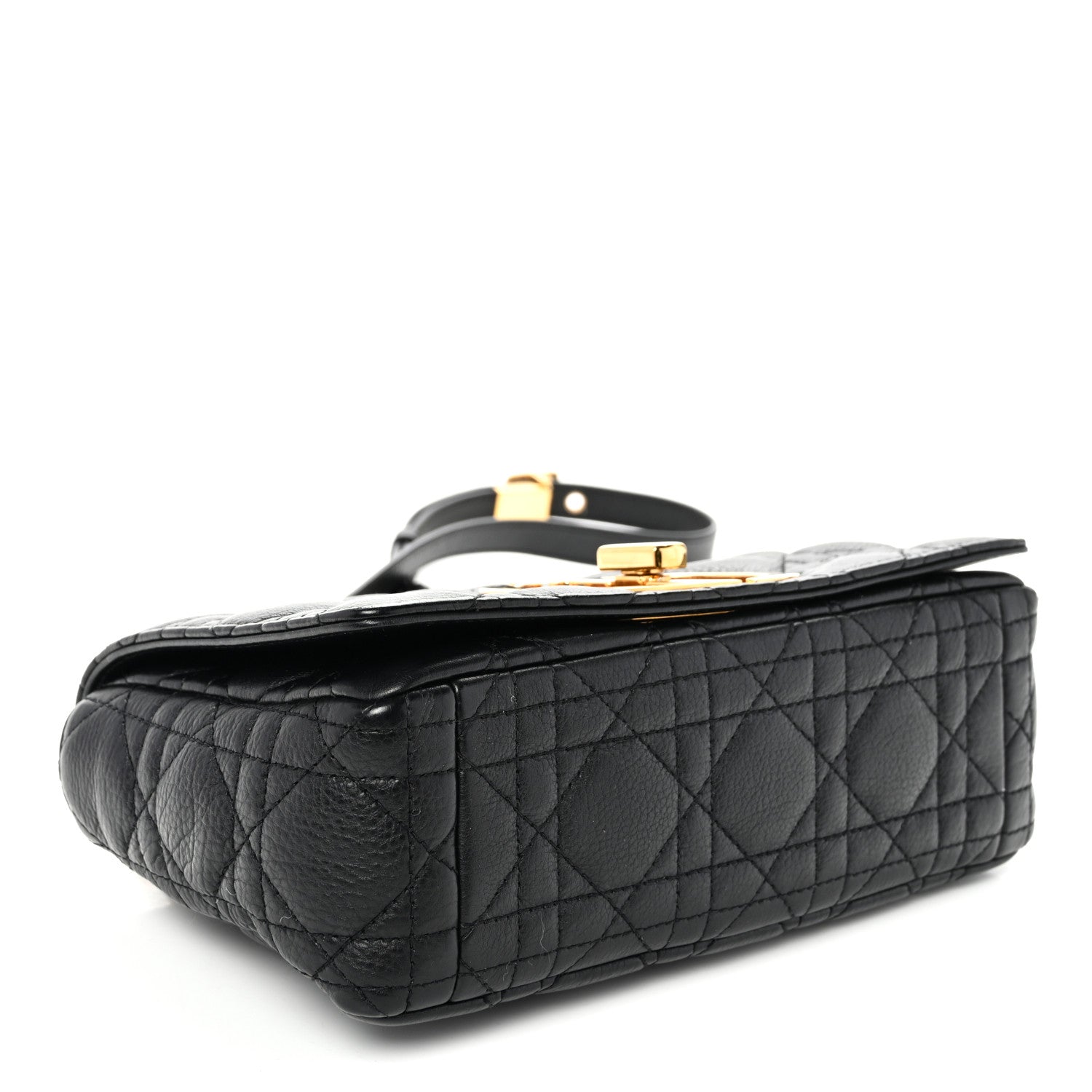 Christian Dior Calfskin Cannage Small Caro Bag Black 4 of 10