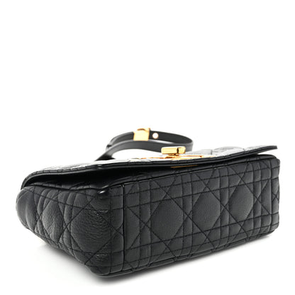 Christian Dior Calfskin Cannage Small Caro Bag Black 4 of 10