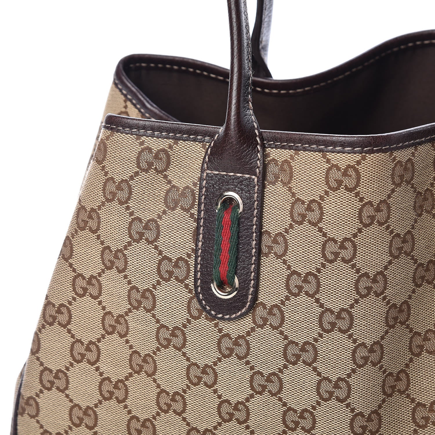 Gucci Monogram Medium Princy Tote Dark Brown 18 of 20