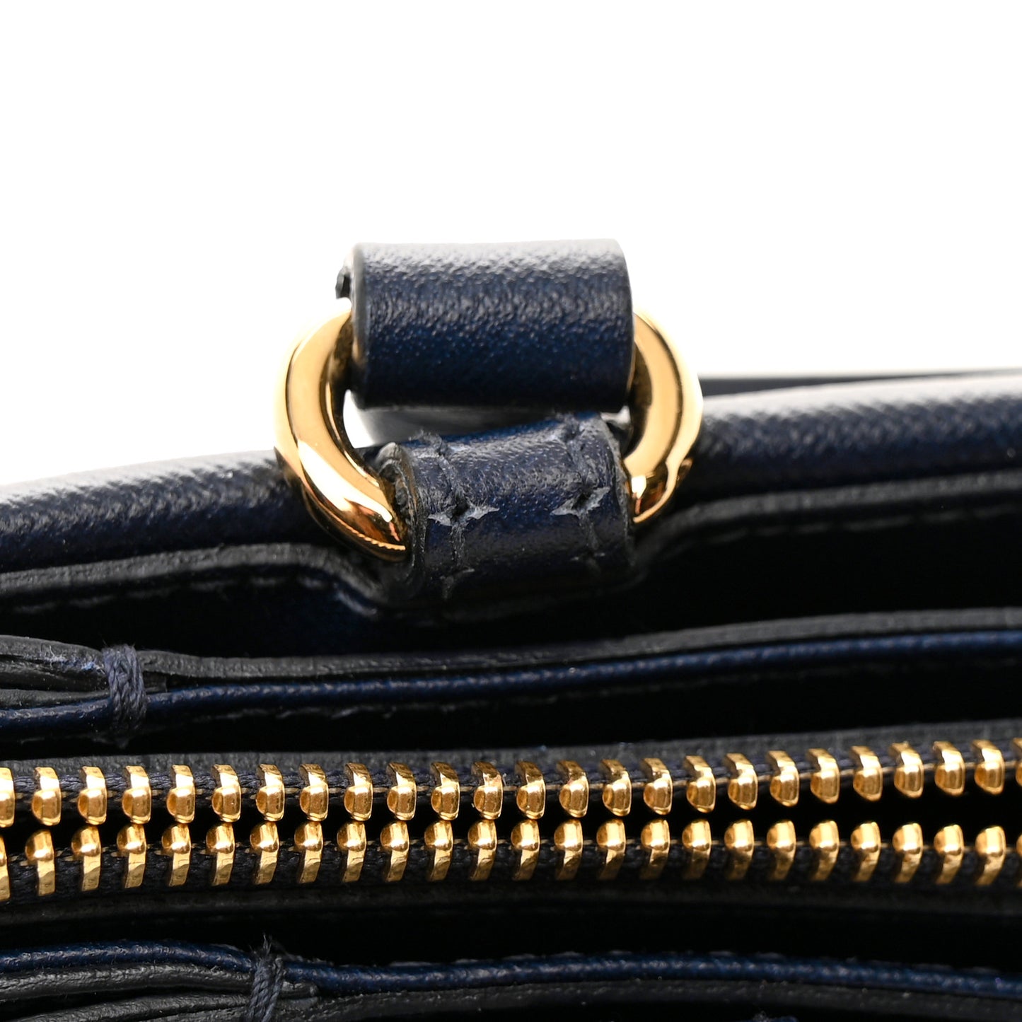 Printed Calfskin Tracy Vara Tote Oxford Blue