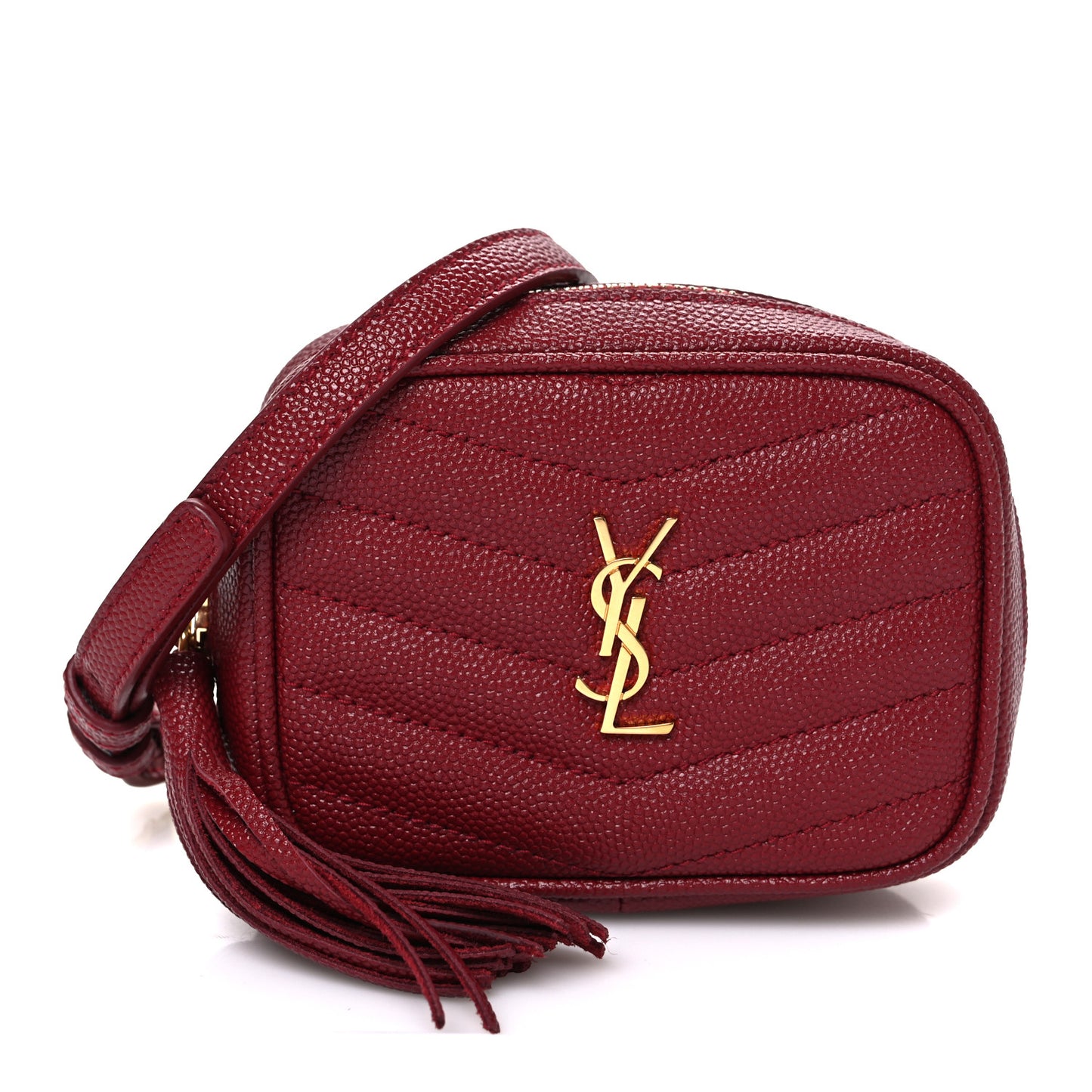 Grain De Poudre Matelasse Monogram Baby Lou Camera Bag Opyum Red