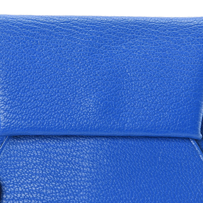 Hermes Chevre Mysore Bastia Coin Purse Bleu Hydra 8 of 9