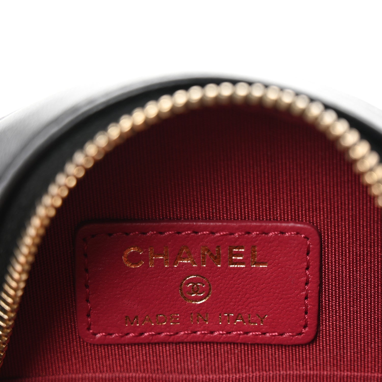 Chanel Lambskin Quilted Romance Round Clutch With Chain Black 6 of 13