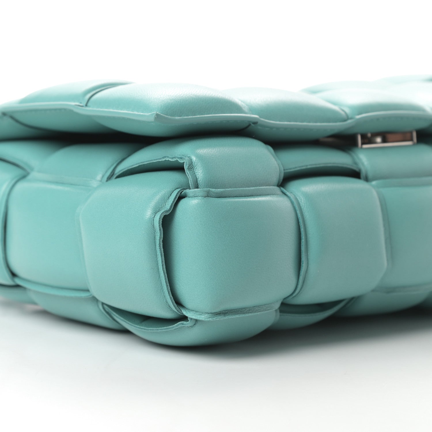Bottega Veneta Nappa Maxi Intreccio Padded Cassette Crossbody Bag Spearmint 9 of 11
