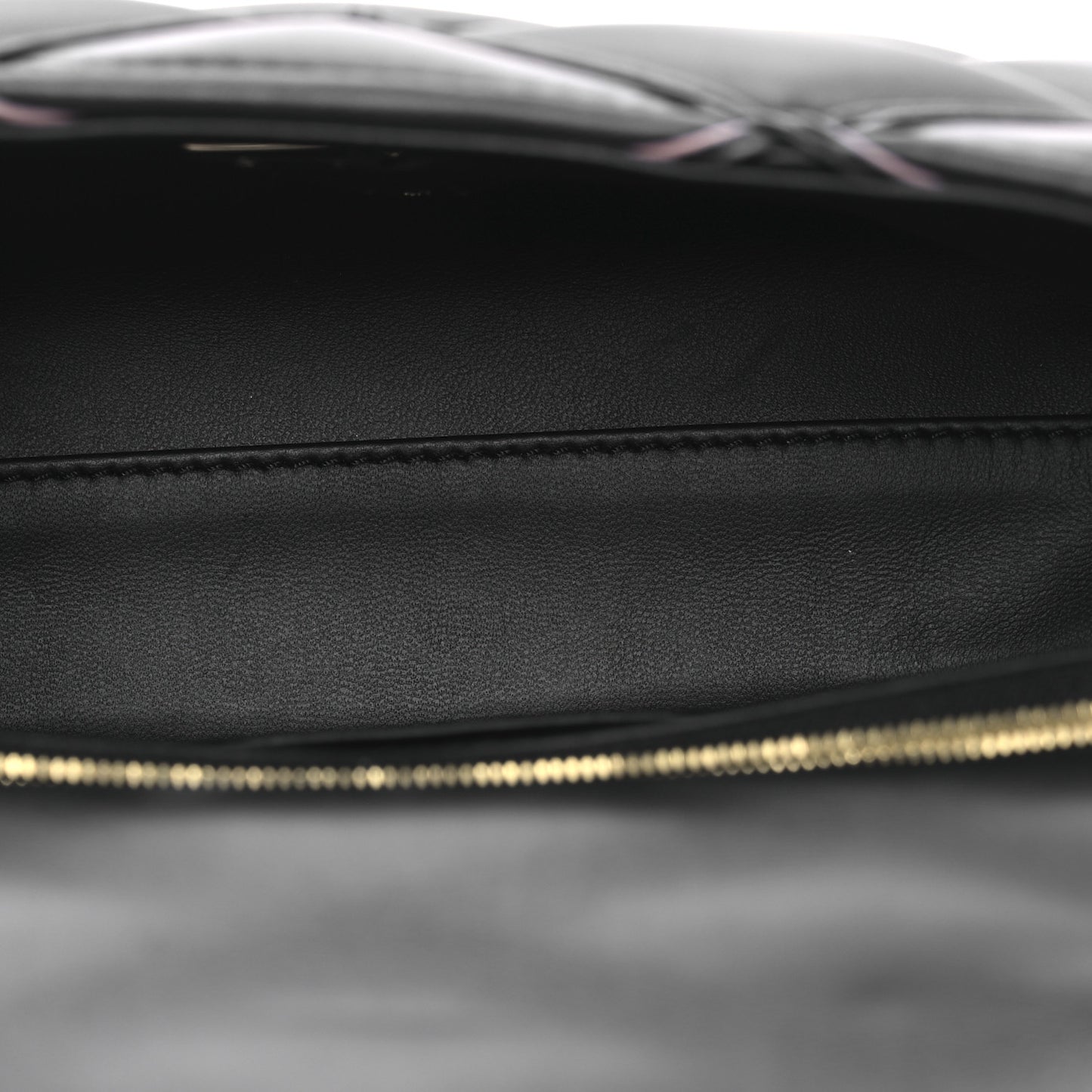 Lambskin Malletage Top Handle GO-14 MM  Black Pink