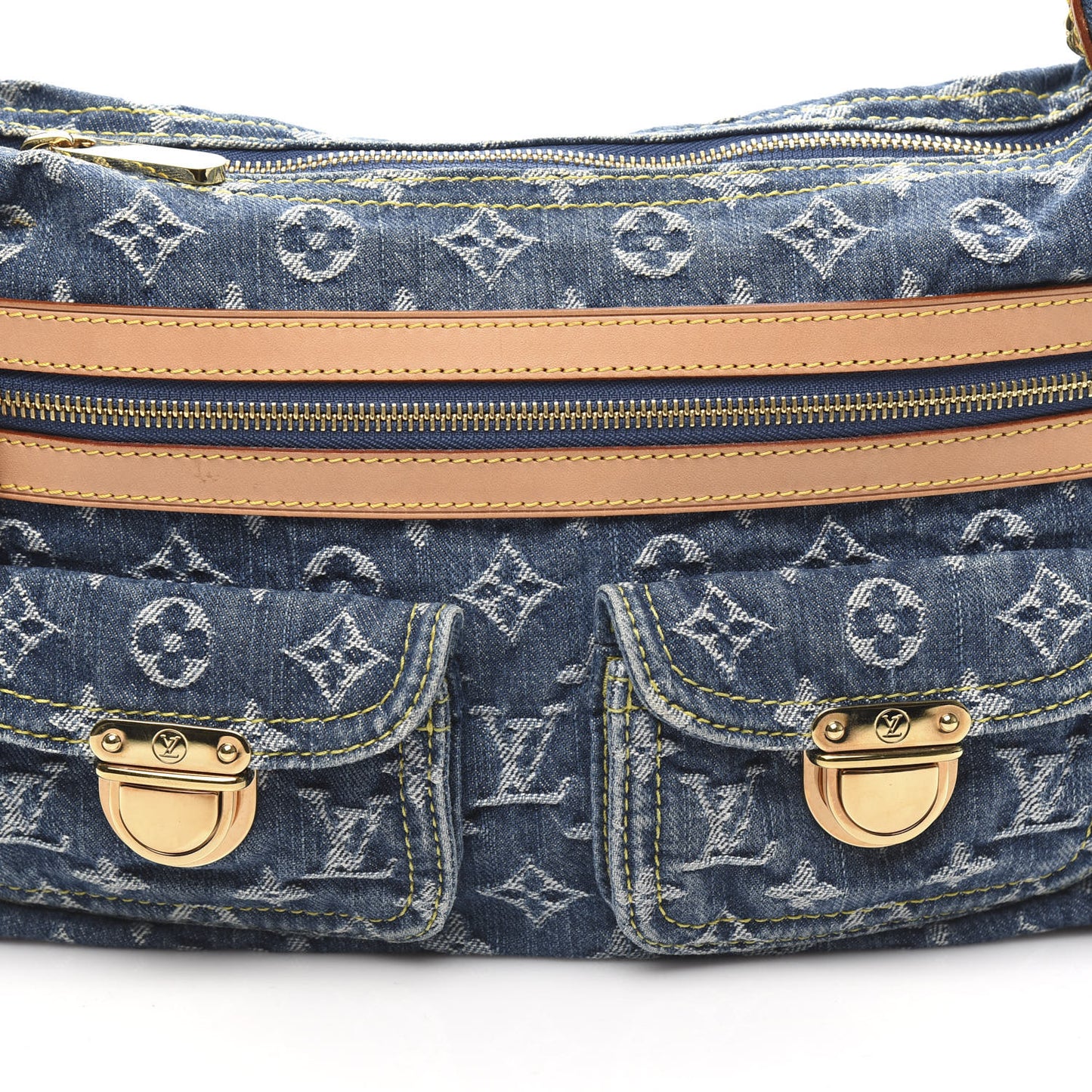 Monogram Denim Baggy PM Blue