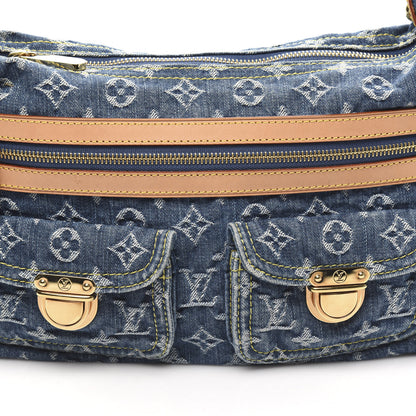 Louis Vuitton Monogram Denim Baggy PM Blue 10 of 12