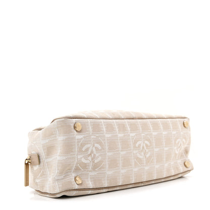 Chanel Nylon Travel Bowler Beige 4 of 12