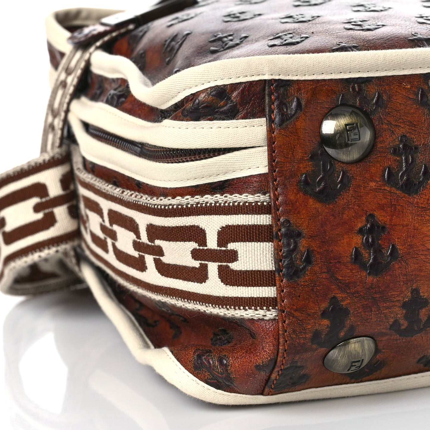 Anchor Crossbody Messenger Brown