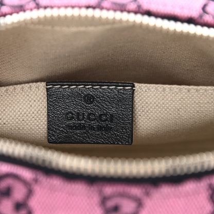 Gucci Monogram Multicolor Matelasse Diagonal Small GG Marmont Chain Shoulder Bag Pink Blue 6 of 8